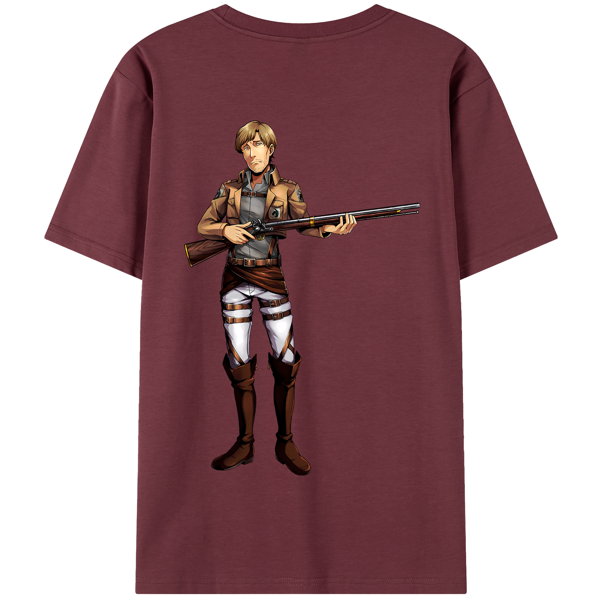 （画像用） 進撃の巨人 Attack on Titan 綿100％半袖Tシャツ（背面プリント）